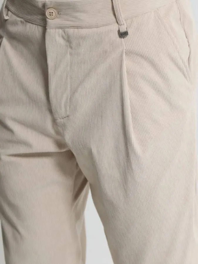 TRESOR - Ανδρικό παντελόνι QUINN 4716 Light Beige