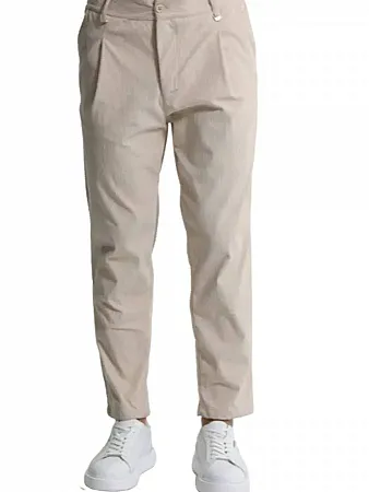 TRESOR - Ανδρικό παντελόνι QUINN 4716 Light Beige