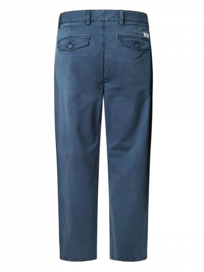 PEPE JEANS - Ανδρικό παντελόνι Relaxed Comfort Pleated PM211803 (579) Sterling Blue