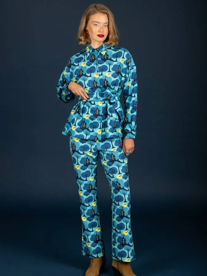 CHATON - Γυναικείο παντελόνι Megan 130-21488-Blue (108)