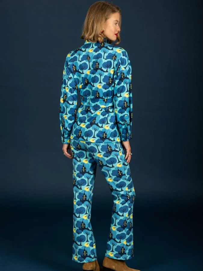 CHATON - Γυναικείο παντελόνι Megan 130-21488-Blue (108)