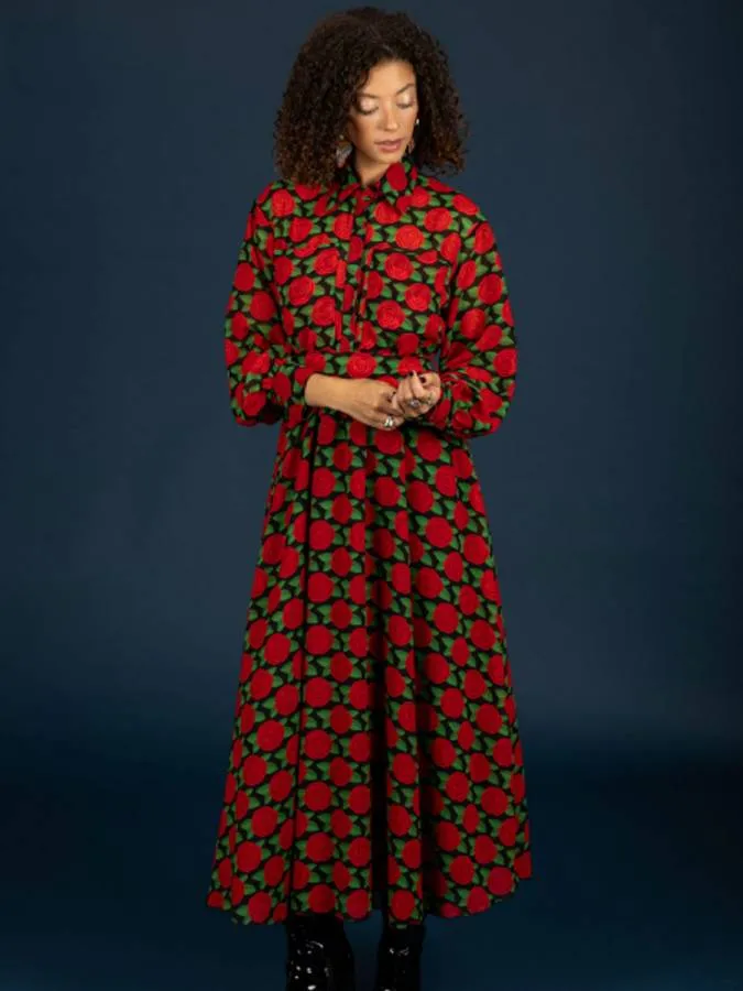 CHATON - Γυναικείο φόρεμα Dylan 130-81829-Red (001)