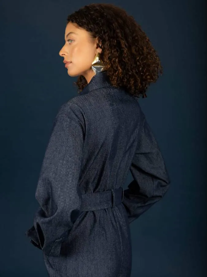 CHATON - Γυναικεία ολόσωμη φόρμα Amber 130-21472-Navy (750)