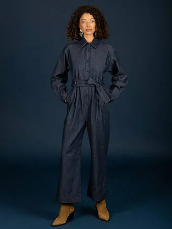 CHATON - Γυναικεία ολόσωμη φόρμα Amber 130-21472-Navy (750)