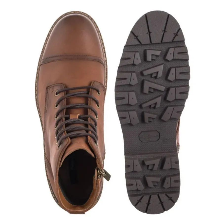 PEPE JEANS - Ανδρικά μποτάκια RYAN BTIT M PMS500002 (879) Cognac Brown