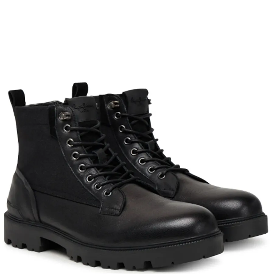 PEPE JEANS - Ανδρικά μποτάκια RYAN MIX M PMS500004 (999) Black