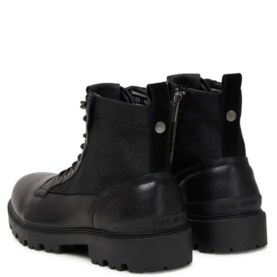 PEPE JEANS - Ανδρικά μποτάκια RYAN MIX M PMS500004 (999) Black