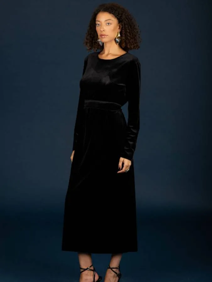 CHATON - Γυναικείο φόρεμα Hermione 130-81811-Jet Black (899)