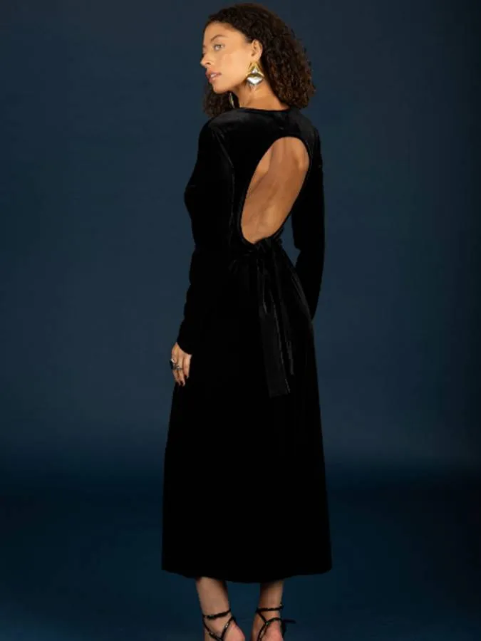 CHATON - Γυναικείο φόρεμα Hermione 130-81811-Jet Black (899)