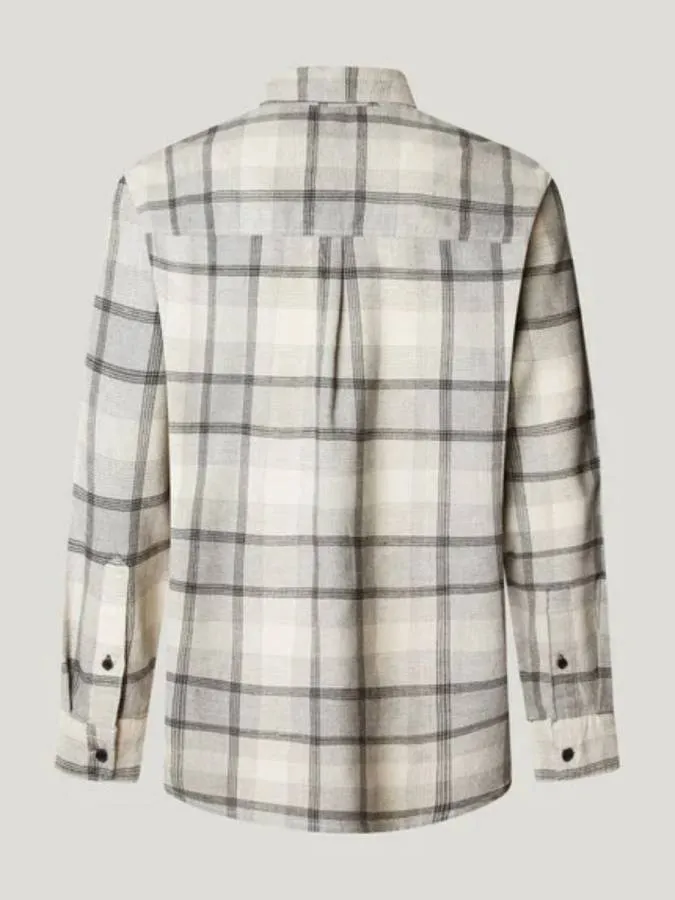 PEPE JEANS - Ανδρικό πουκάμισο κοτλέ CAMDEN PM3090831-836 Stone Beige