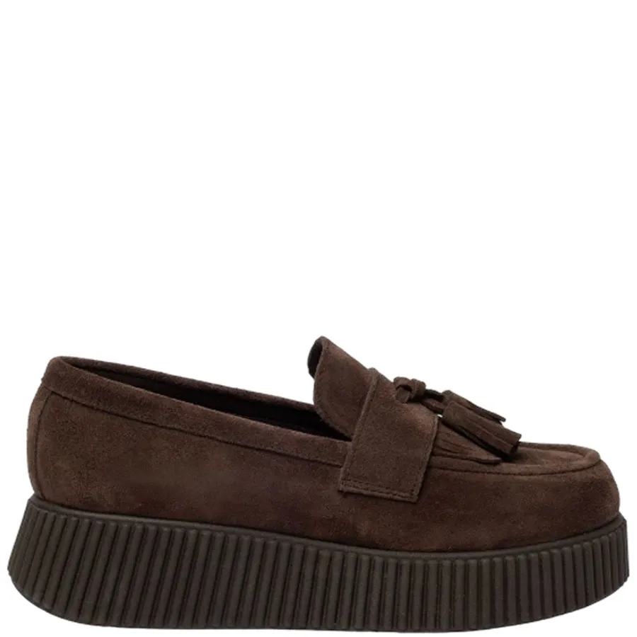 SANTE - Γυναικεία μοκασίνια 25-508-32 Καφέ