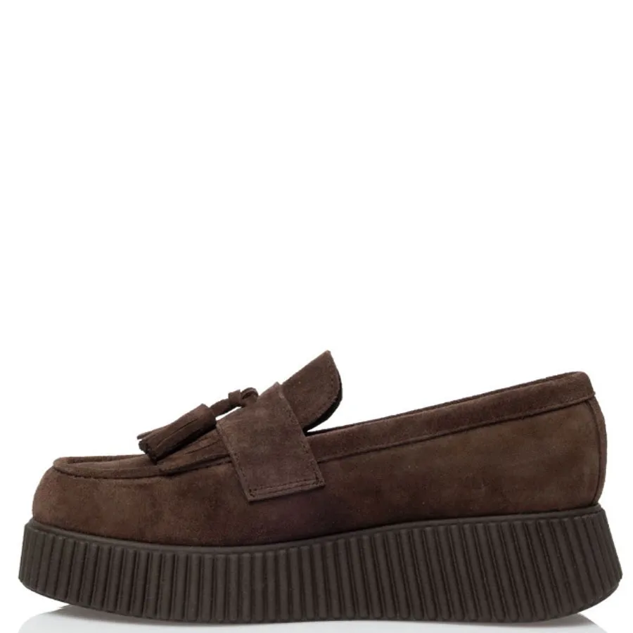 SANTE - Γυναικεία μοκασίνια 25-508-32 Καφέ