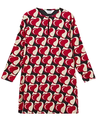 COMPANIA FANTASTICA - Γυναικείο φόρεμα Vestido corto con estampado Heart Attack 54C/43100/1XS Mullti