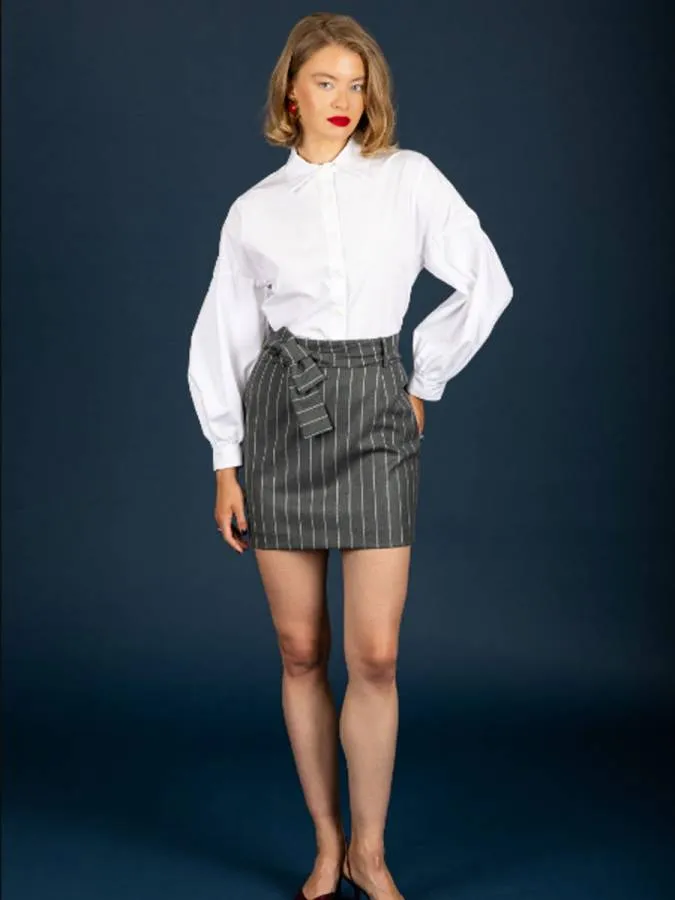 CHATON - Γυναικεία φούστα Brendan skirt 130-41116-Grey (810)