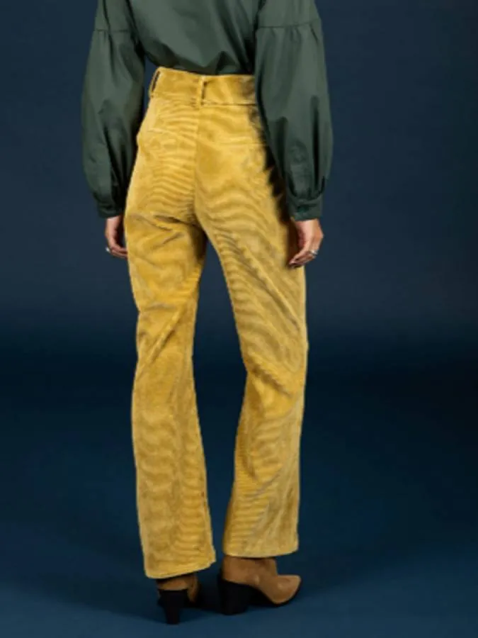 CHATON - Γυναικείο παντελόνι Morris pants 130-21471-Olive Beige (628)