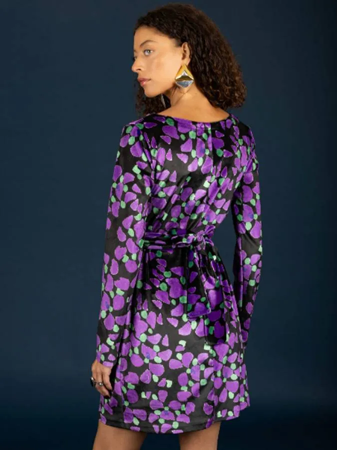 CHATON - Γυναικείο φόρεμα Tiffani 130-81823-Purple (001)