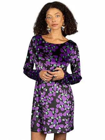 CHATON - Γυναικείο φόρεμα Tiffani 130-81823-Purple (001)