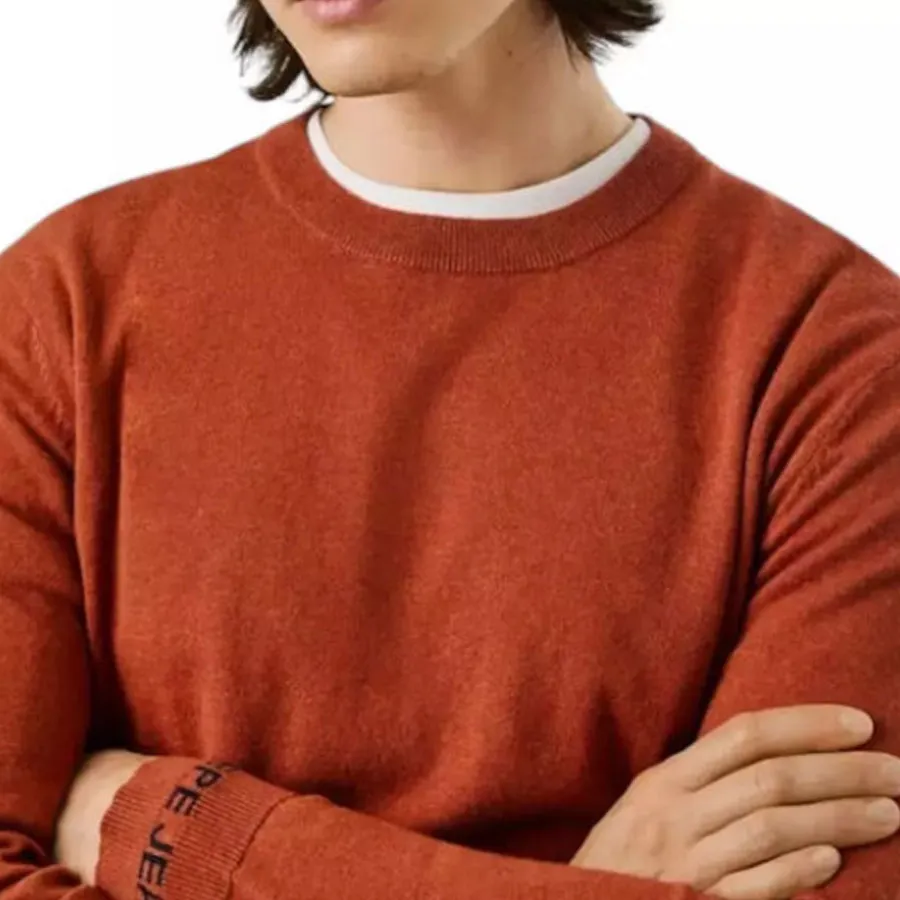 PEPE JEANS - Ανδρικό πουλόβερ ANDRE CREW NECK PM7000013 (262) Brick Red