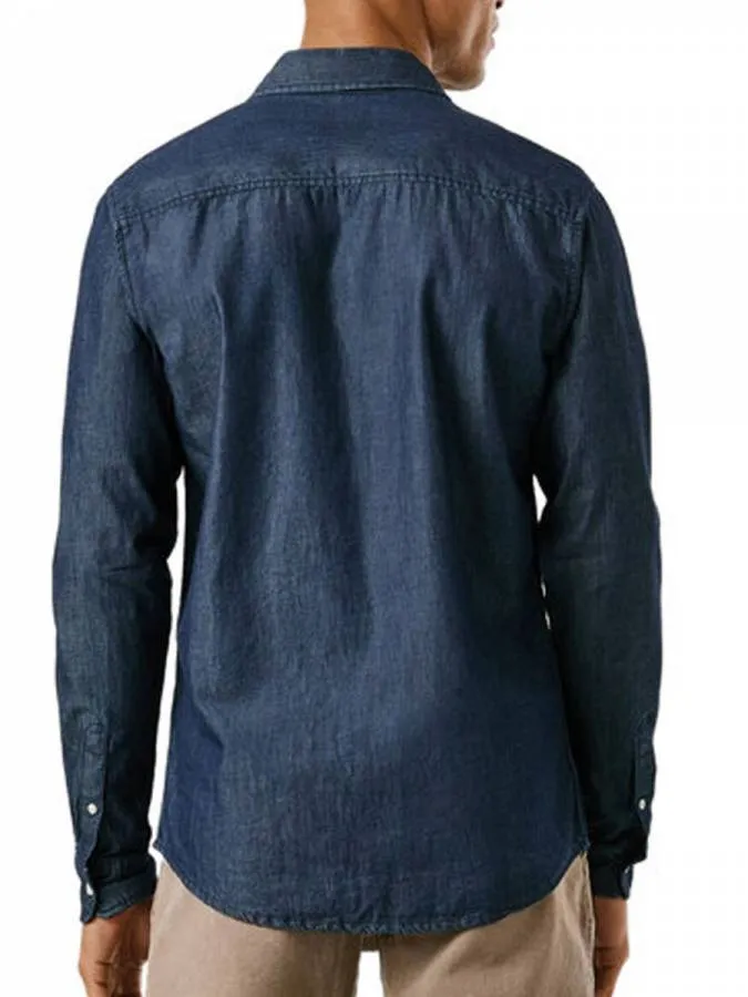 PEPE JEANS - Ανδρικό πουκάμισο CLASSIC SLIM SHIRT PM3090016C2 (000) Denim