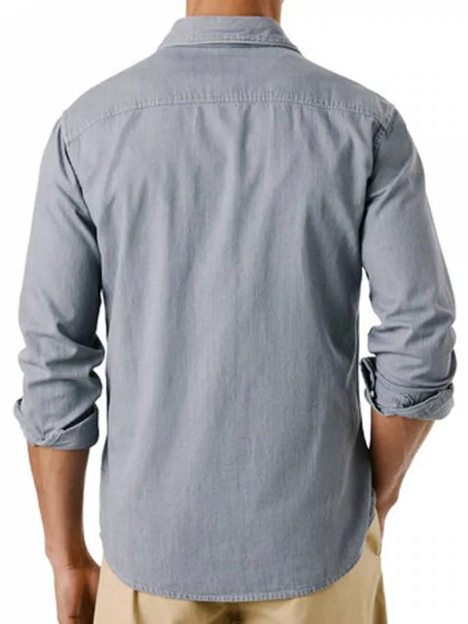 PEPE JEANS - Ανδρικό πουκάμισο CLASSIC SLIM SHIRT PM3090018C0 (000) Denim