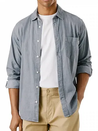 PEPE JEANS - Ανδρικό πουκάμισο CLASSIC SLIM SHIRT PM3090018C0 (000) Denim