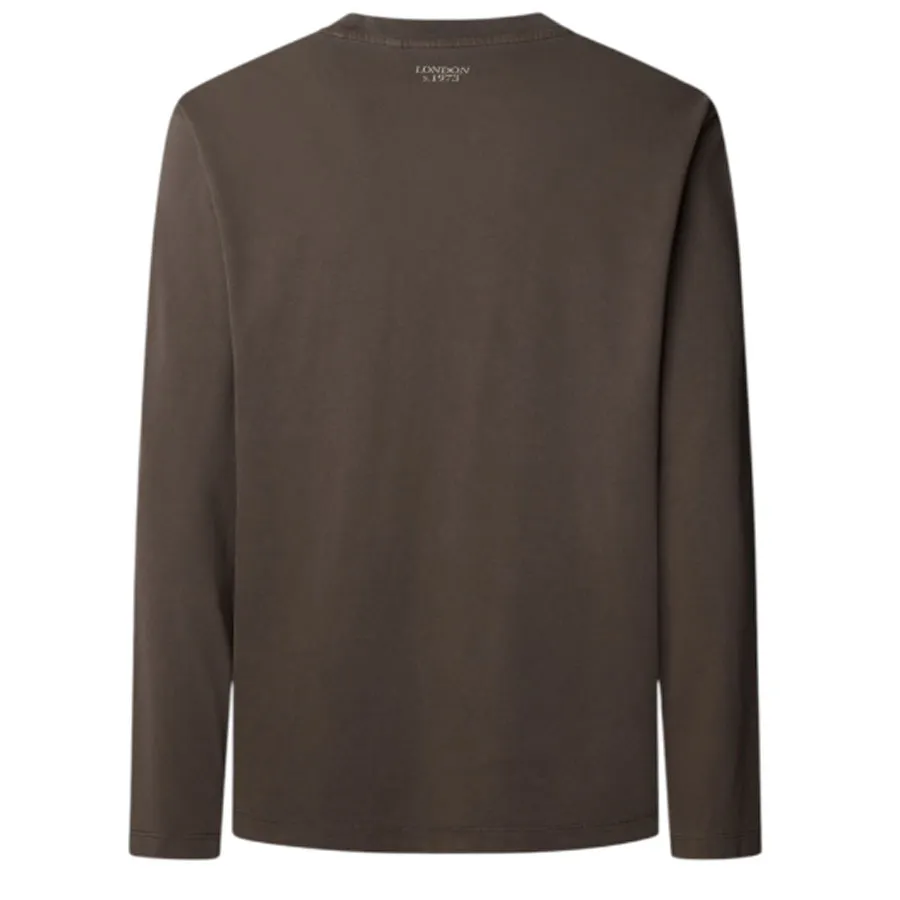 PEPE JEANS - Ανδρική μπλούζα THOR TEE PM5010100 (898) Dark Brown