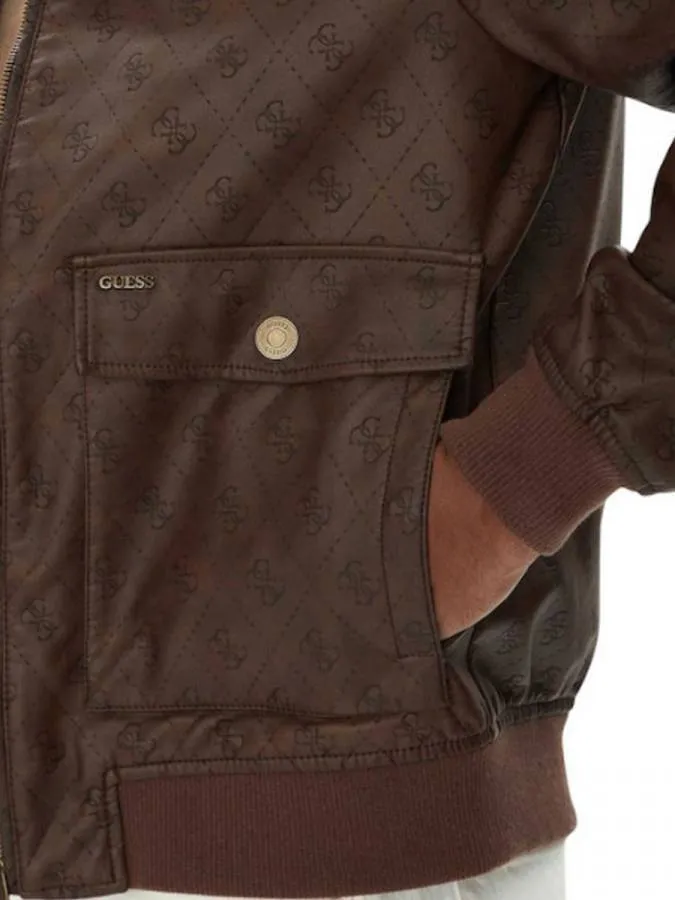 GUESS - Ανδρικό μπουφάν M5YL01WGUC0-P1KO Brown