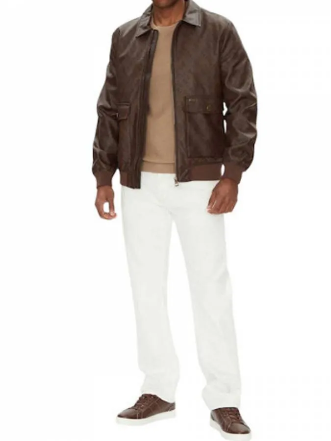 GUESS - Ανδρικό μπουφάν M5YL01WGUC0-P1KO Brown