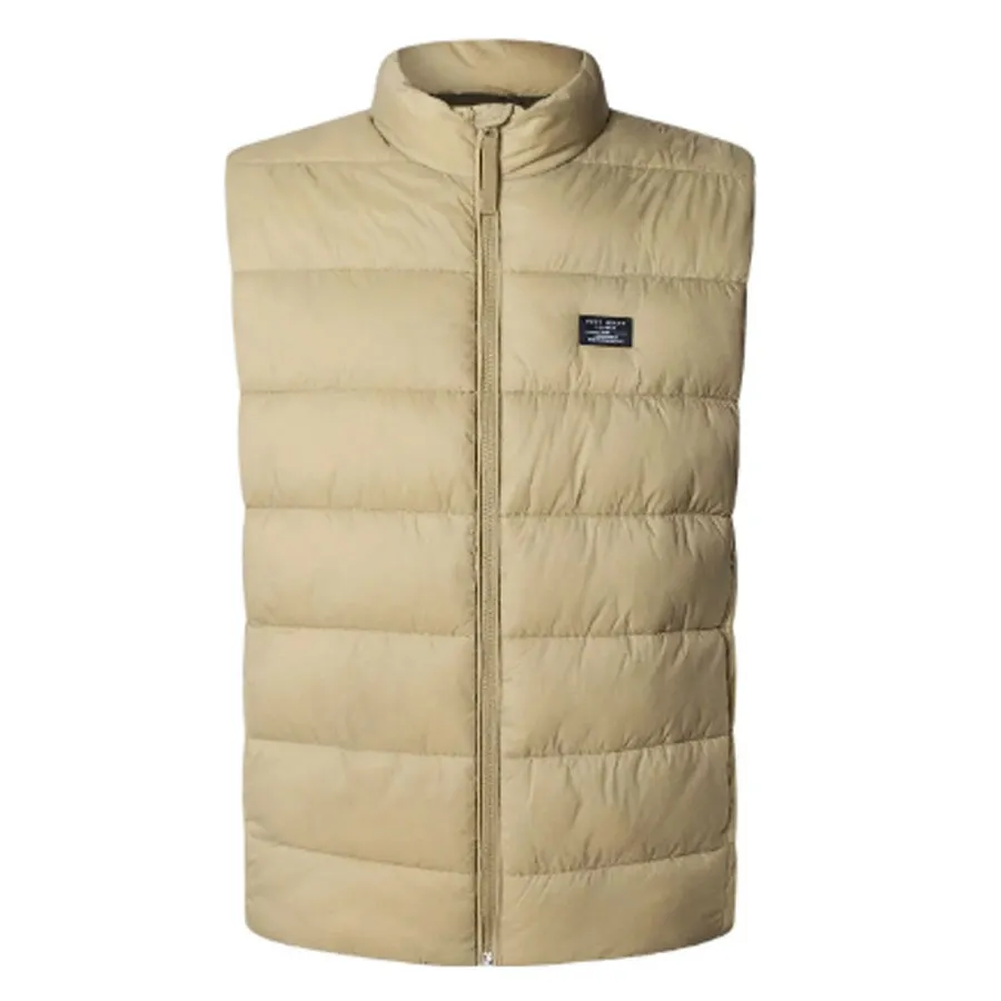 PEPE JEANS - Ανδρικό αμάνικο μπουφάν PUFFER GILLET PM4027189 (836) Stone Beige