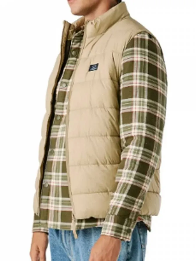PEPE JEANS - Ανδρικό αμάνικο μπουφάν PUFFER GILLET PM4027189 (836) Stone Beige