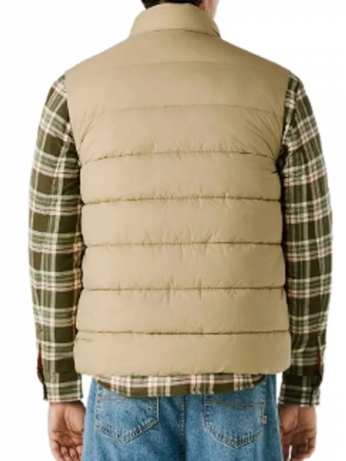 PEPE JEANS - Ανδρικό αμάνικο μπουφάν PUFFER GILLET PM4027189 (836) Stone Beige