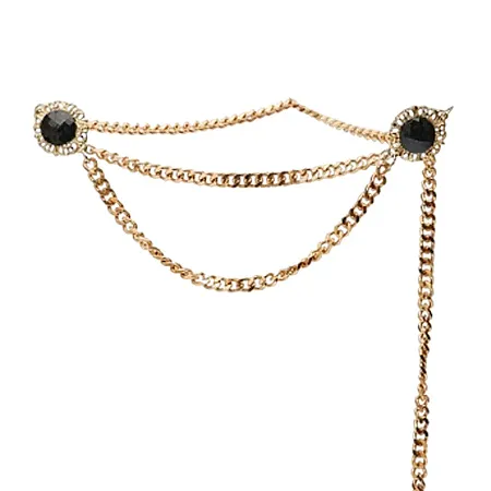 LEATHER TWIST - Γυναικεία ζώνη LORY CHAIN 005 ΧΡΥΣΟ