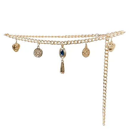 LEATHER TWIST - Γυναικεία ζώνη DOMINICA CSS24/05 ΧΡΥΣΟ