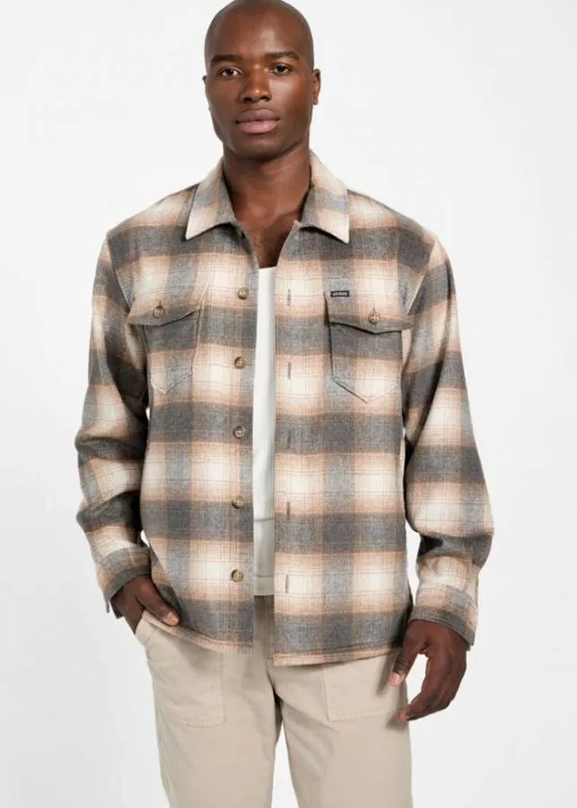 GUESS - Αντρικό OVERSHIRT AXEL M5BH31W2012 - L11J Μπέζ