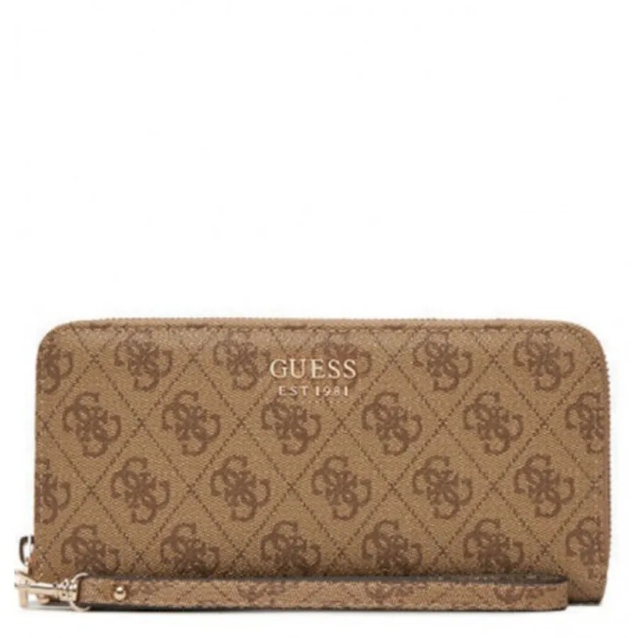 GUESS - Γυναικείο πορτοφόλι BRENTON SLG LG9648146 Latte Logo