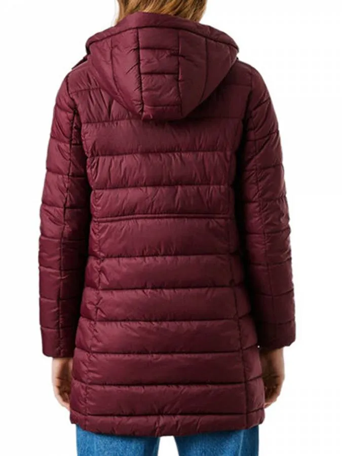 PEPE JEANS - Γυναικείο μπουφάν SALLY LONG PL4024372 (297) Merlot Red