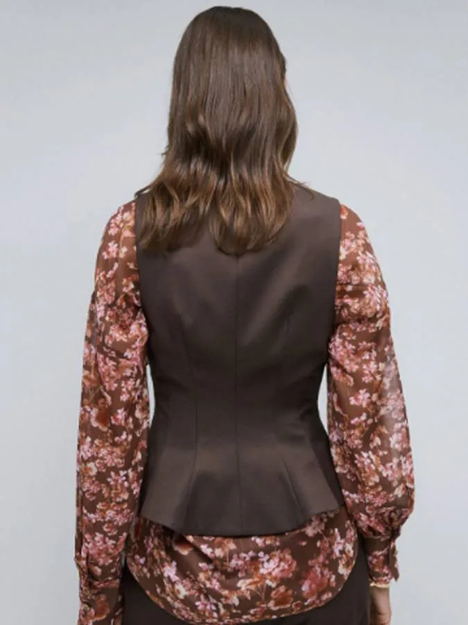 ACCESS - Γυναικείο γιλέκο 54-2604-COFFE