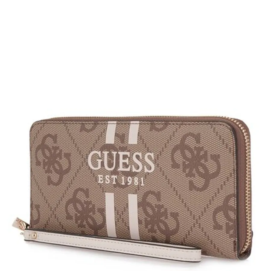 GUESS - Γυναικείο πορτοφόλι LAUREL II SLG SWOS7459146 LATTE LOGO