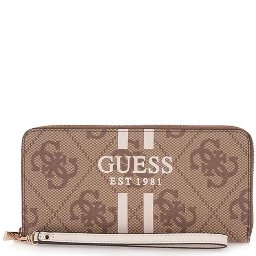 GUESS - Γυναικείο πορτοφόλι LAUREL II SLG SWOS7459146 LATTE LOGO