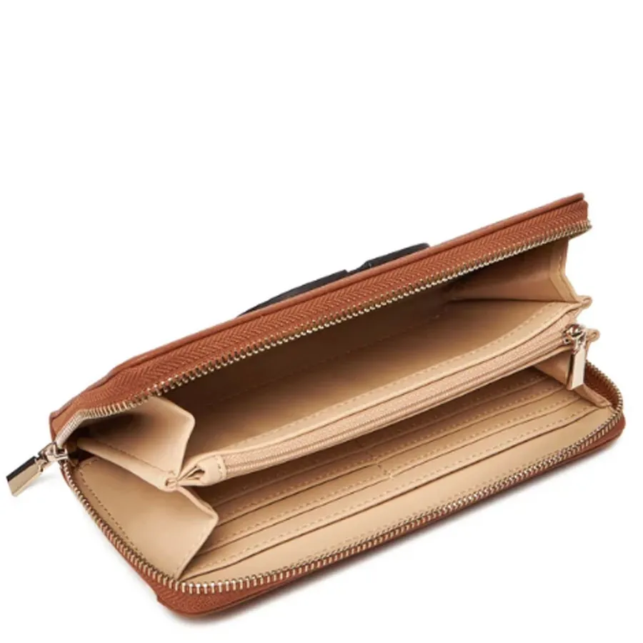 GUESS - Γυναικείο πορτοφόλι CALEBRA SLG SWBG9536146 Cognac