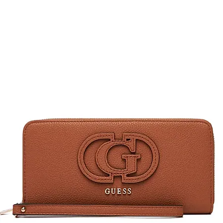 GUESS - Γυναικείο πορτοφόλι CALEBRA SLG SWBG9536146 Cognac