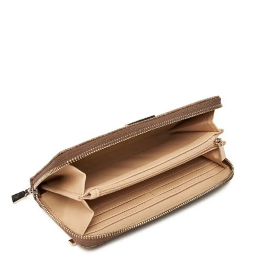 GUESS - Γυναικείο πορτοφόλι LAUREL SLG SWSG7459146 Latte Logo
