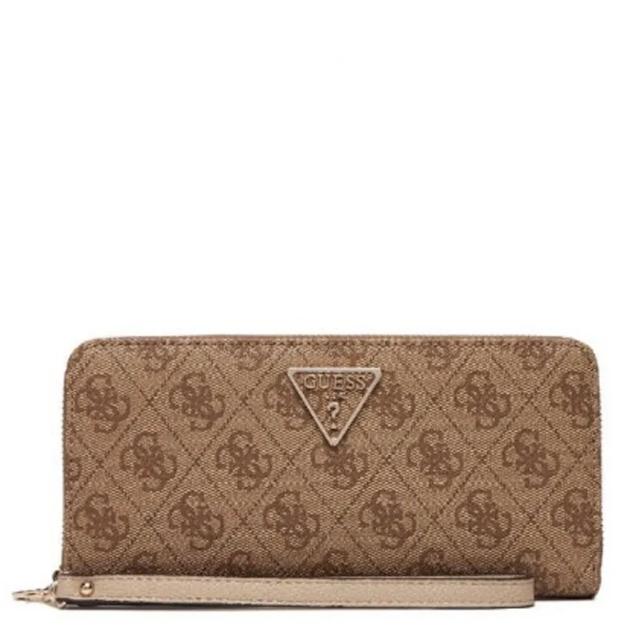 GUESS - Γυναικείο πορτοφόλι LAUREL SLG SWSG7459146 Latte Logo