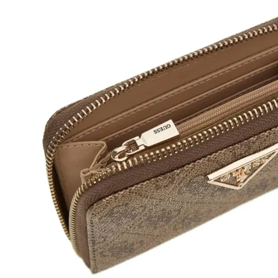 GUESS - Γυναικείο πορτοφόλι LAUREL II SLG SWSG7459140 Latte Logo