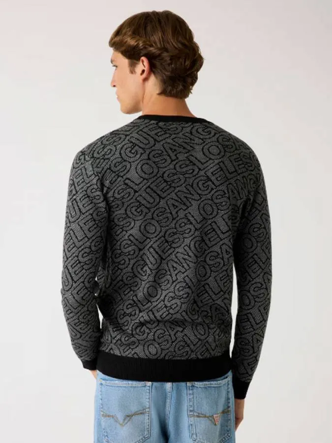 GUESS - Ανδρικό πουλόβερ M5BR11Z0442-FM0Y Γκρι