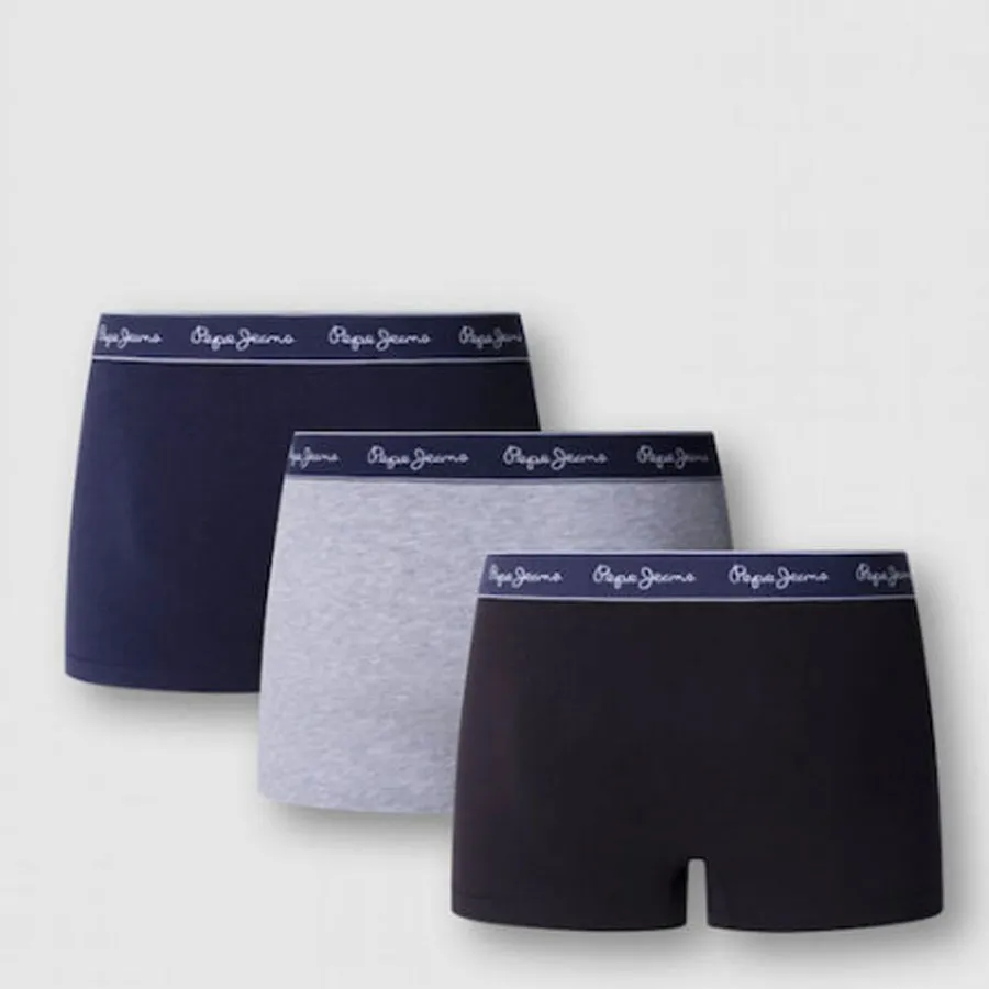 PEPE JEANS - Ανδρικά εσώρουχα PEPEP SOLID TK 3P PMU11185 (999) Multi