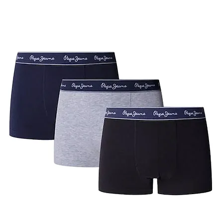 PEPE JEANS - Ανδρικά εσώρουχα PEPEP SOLID TK 3P PMU11185 (999) Multi