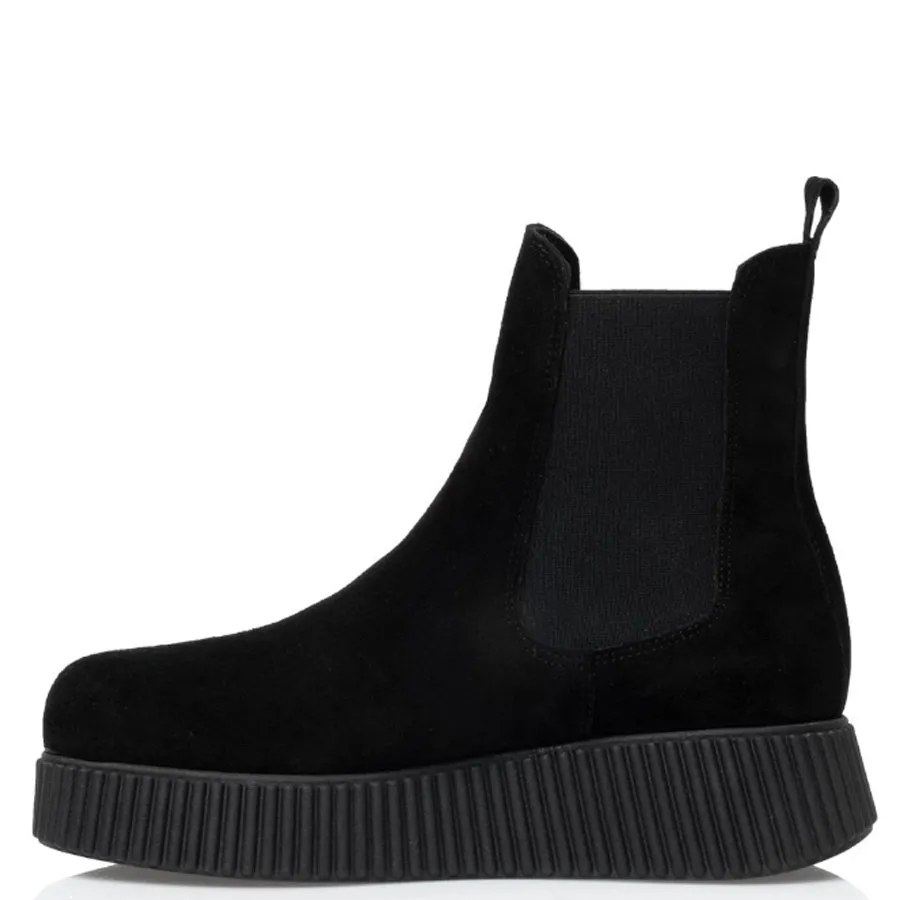 SANTE - Γυναικεία μποτάκια με ιδιαίτερα άνετη φόρμα 25-509-01 Μαύρο