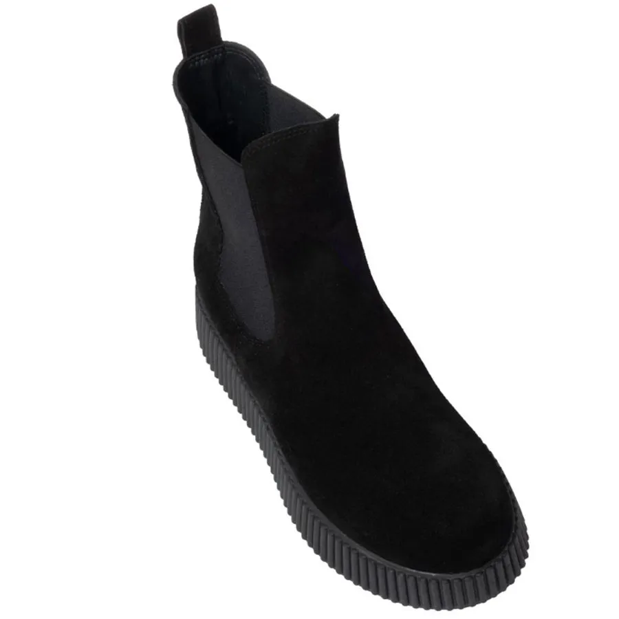 SANTE - Γυναικεία μποτάκια με ιδιαίτερα άνετη φόρμα 25-509-01 Μαύρο