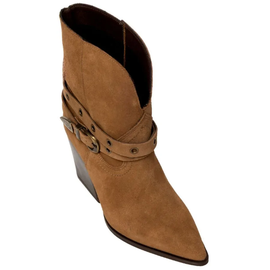 SANTE - Γυναικεία μποτάκια με ιδιαίτερα άνετη φόρμα 25-554-19 Mocha